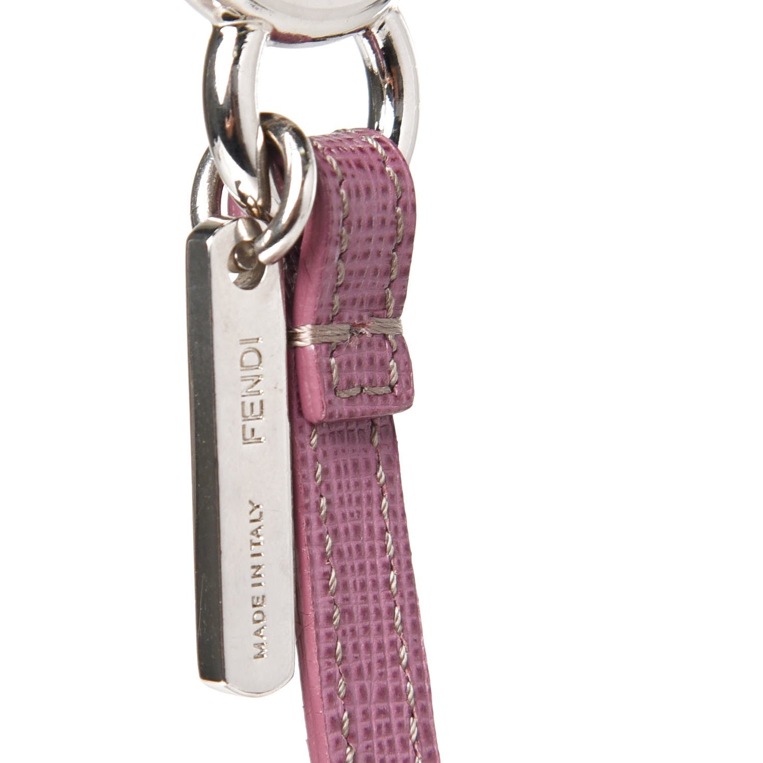 Fendi Fox Fur Jessy Jr Monster Bag Bug Charm Lilla Multicolor Perla 3 of 3