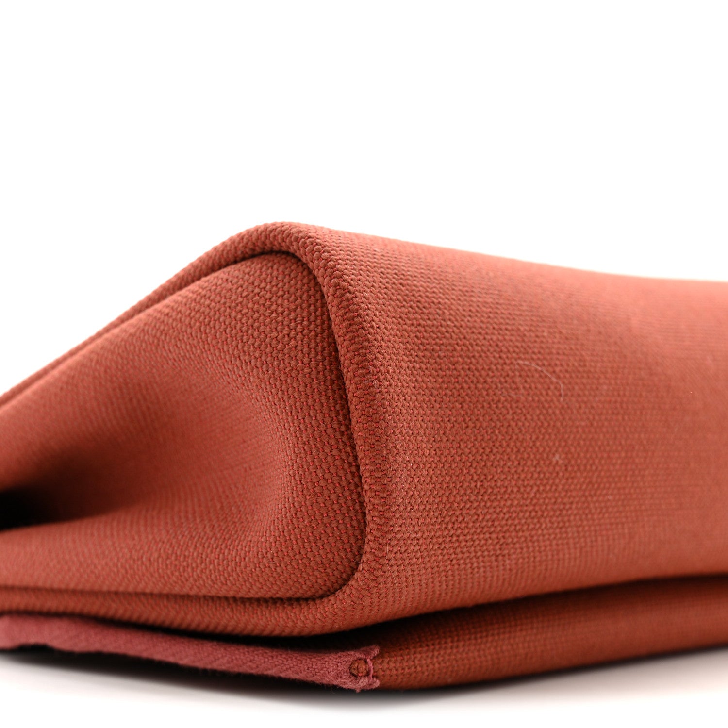 Hermes Military Toile Vache Hunter Herbag Zip Retourne 20 Rouge H 9 of 12