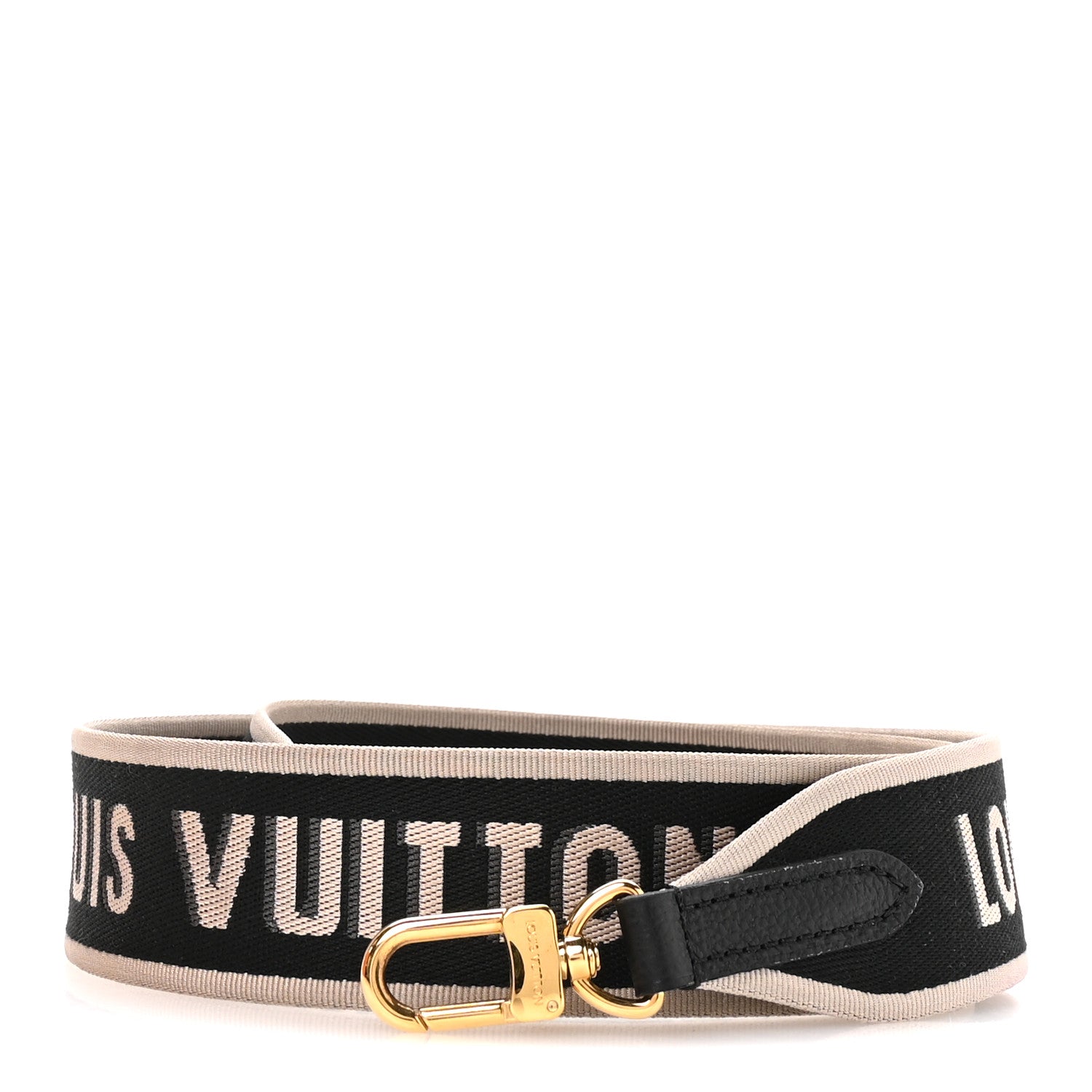 Louis Vuitton Jacquard Diane Shoulder Strap Black Ivory 1 of 4