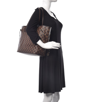 Louis Vuitton Damier Ebene Neo Neverfull MM Rose Ballerine 2 of 38