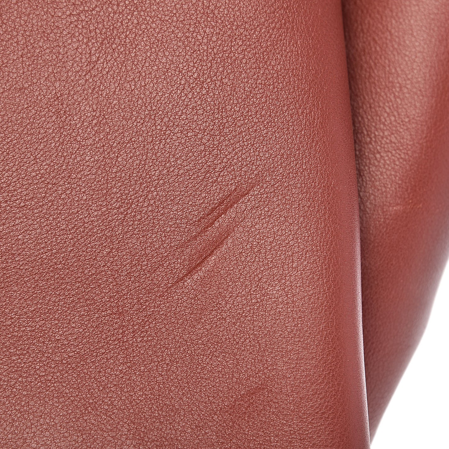 Calfskin Medium Tri-Fold Bag Red Wood