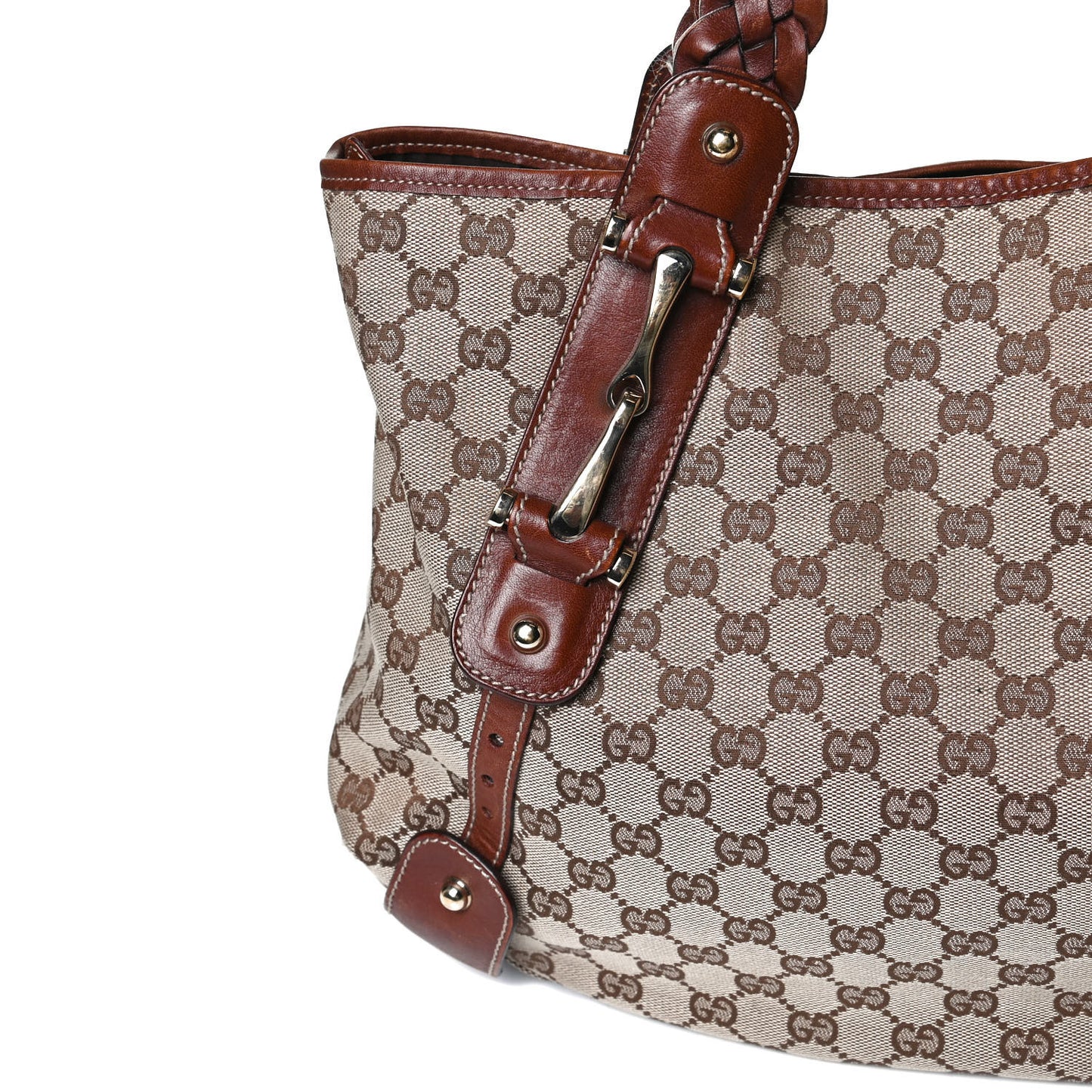 Monogram Medium Pelham Shoulder Bag Brown