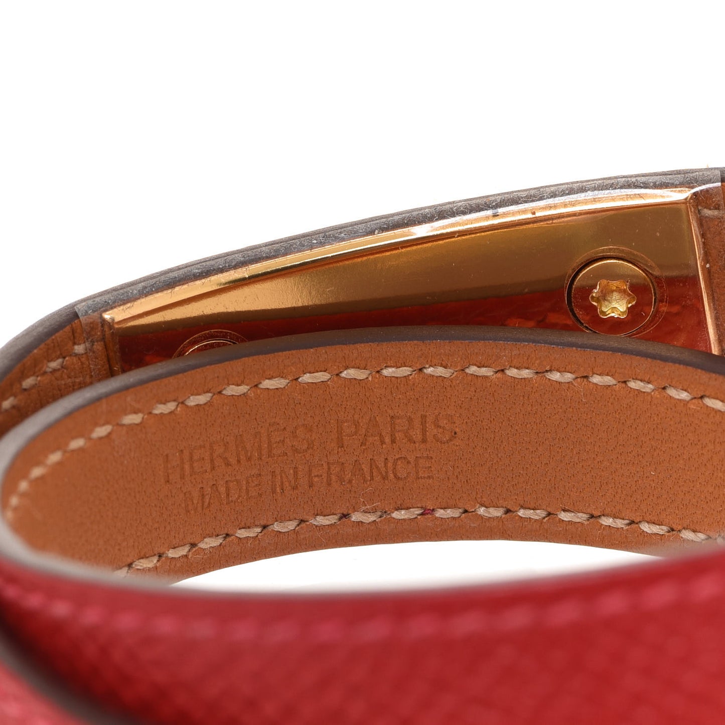 Epsom Rivale Double Tour Bracelet S Rouge Casaque