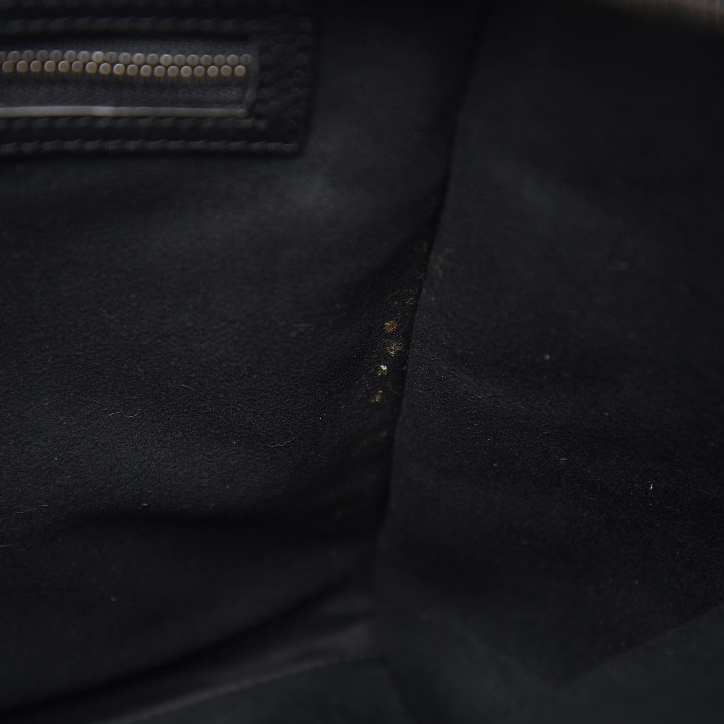 Drummed Calfskin Mini Luggage Black
