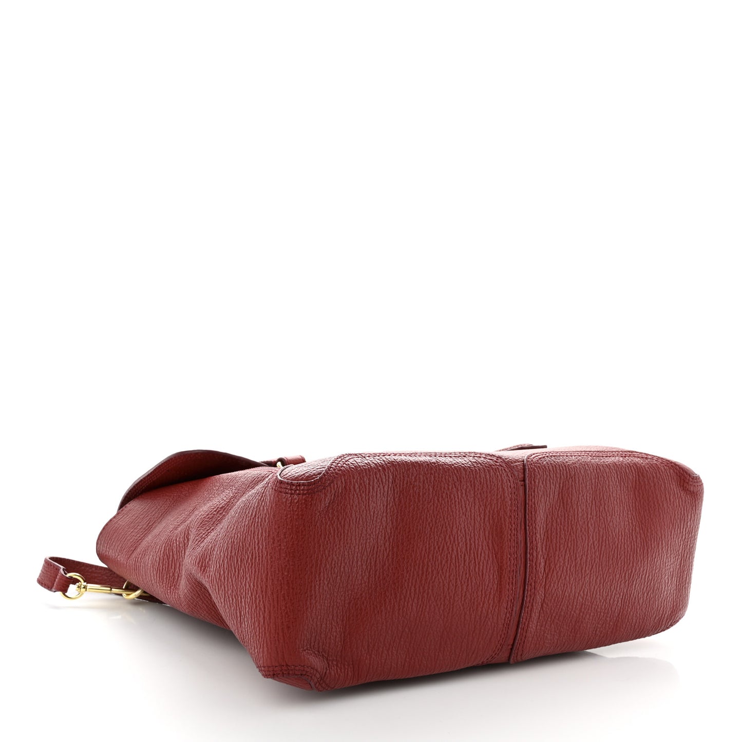 Textured Calfskin Large Pashli Satchel Oxblood