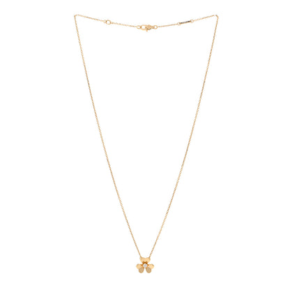 Van Cleef & Arpels 18K Yellow Gold Diamond Mini Frivole Pendant Necklace 3 of 6