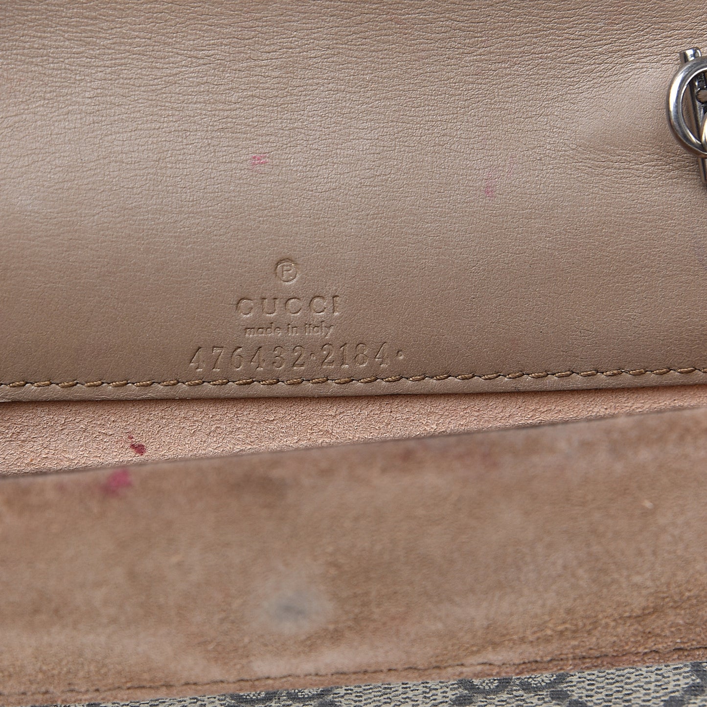 GG Supreme Monogram Super Mini Dionysus Shoulder Bag Taupe