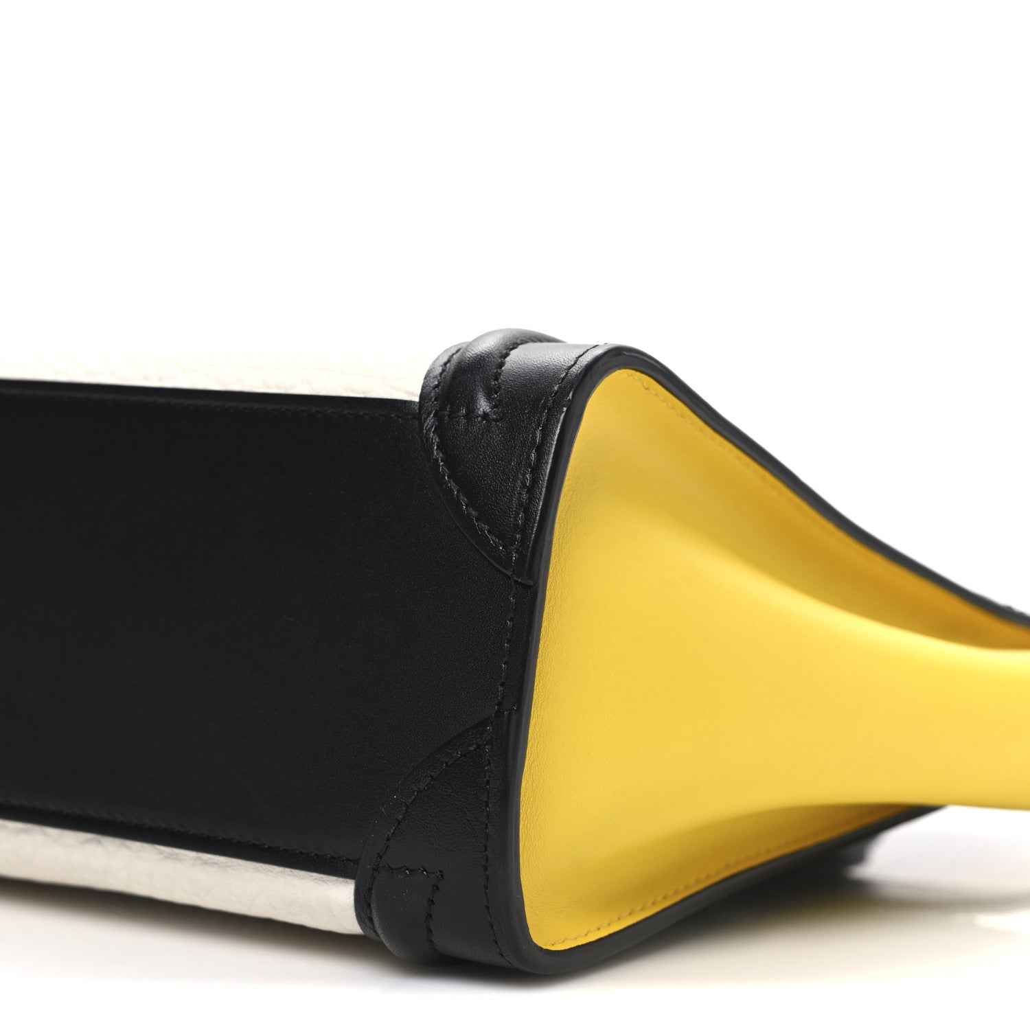 Celine Elephant Calfskin Nano Tri-Color Luggage Yellow 9 of 9