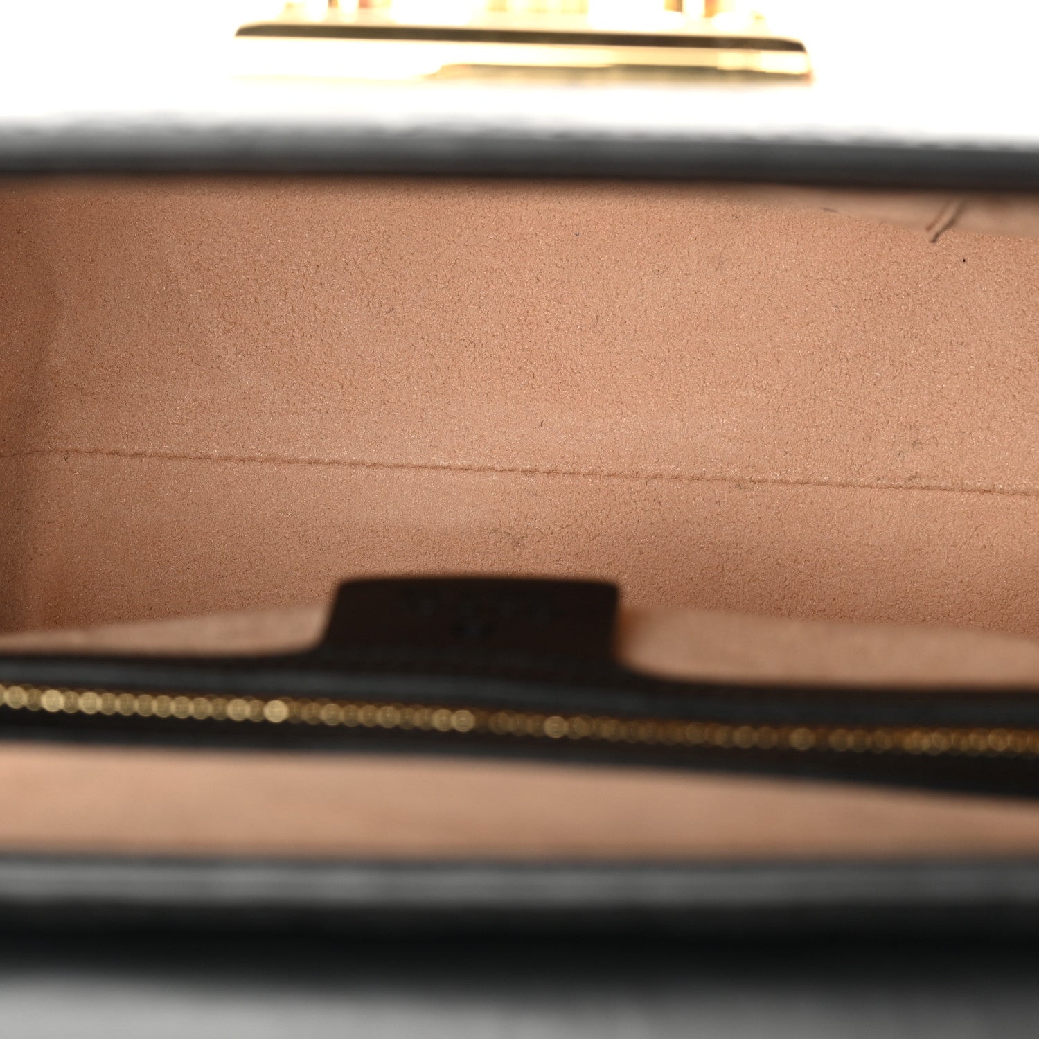 Gucci Guccissima Signature Small Padlock Top Handle Bag  Black 6 of 11