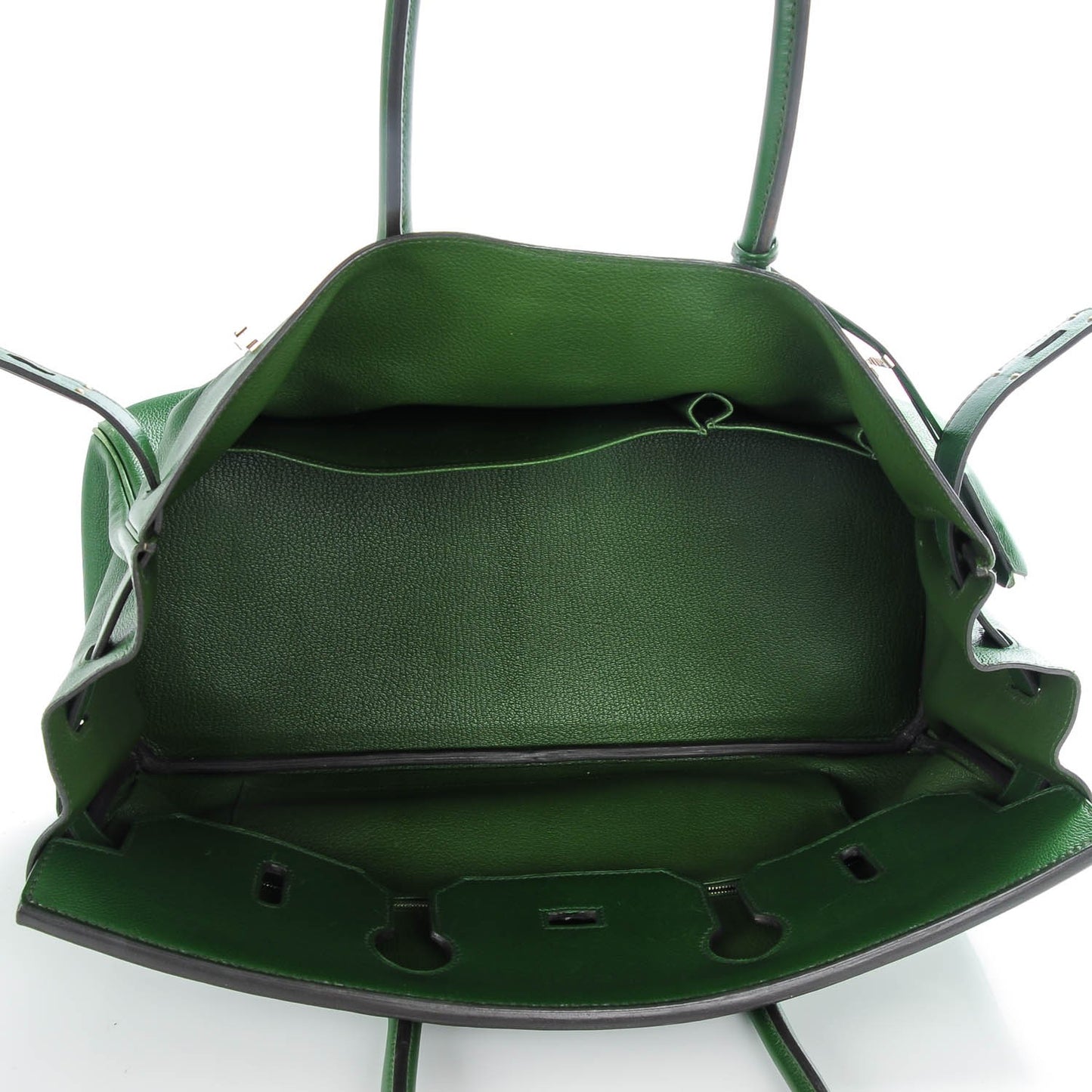 Evergrain JPG Shoulder Birkin II 42 Vert Laurier