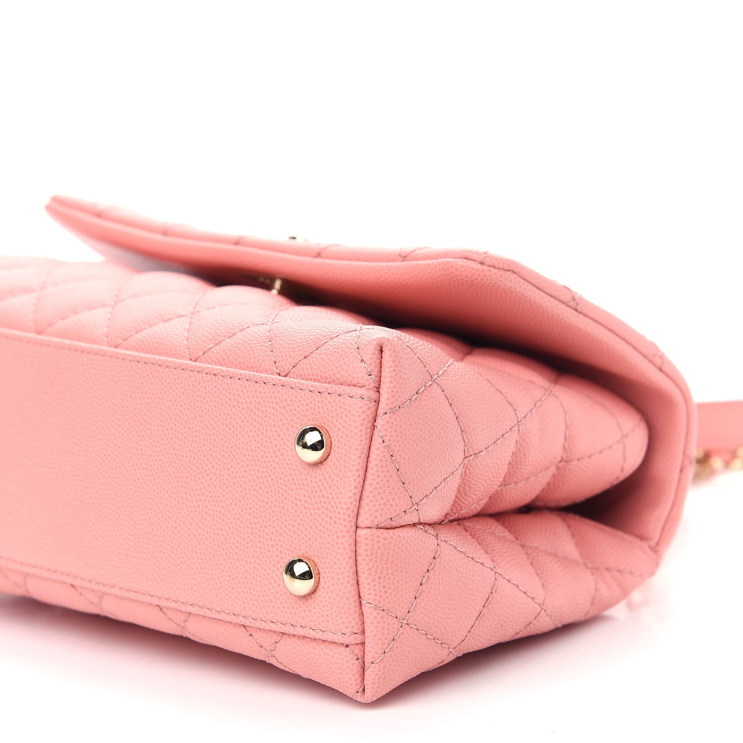 Chanel Caviar Quilted Mini Coco Handle Flap Pink 8 of 8