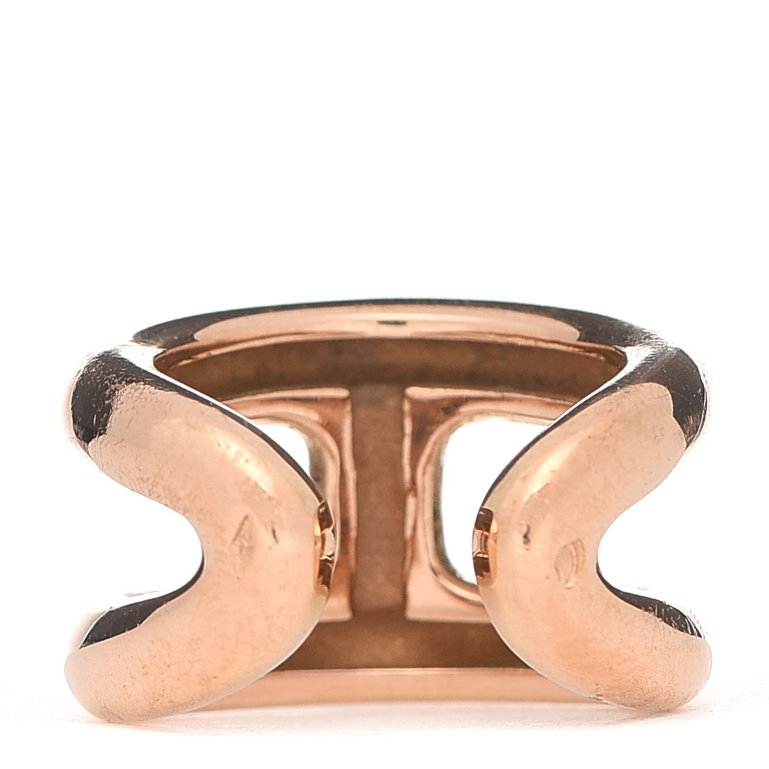 Hermes 18K Rose Gold PM Osmose Ring 47 4 3 of 6
