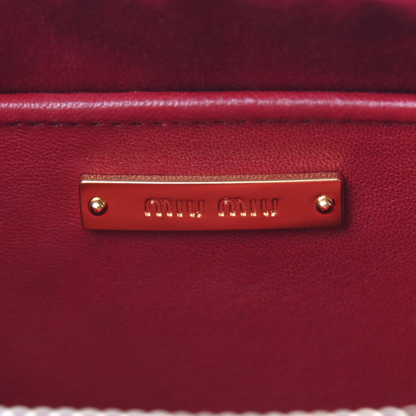 Nappa Matelasse Double Zip Shoulder Bag Fuoco