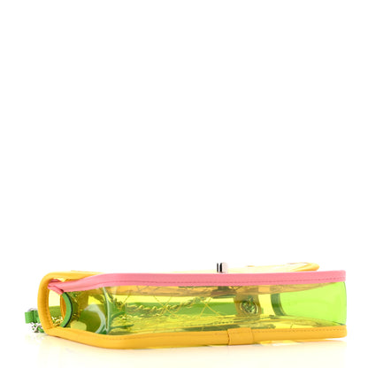 Chanel Lambskin PVC Quilted Mini Coco Splash Flap Yellow Green Pink 4 of 10