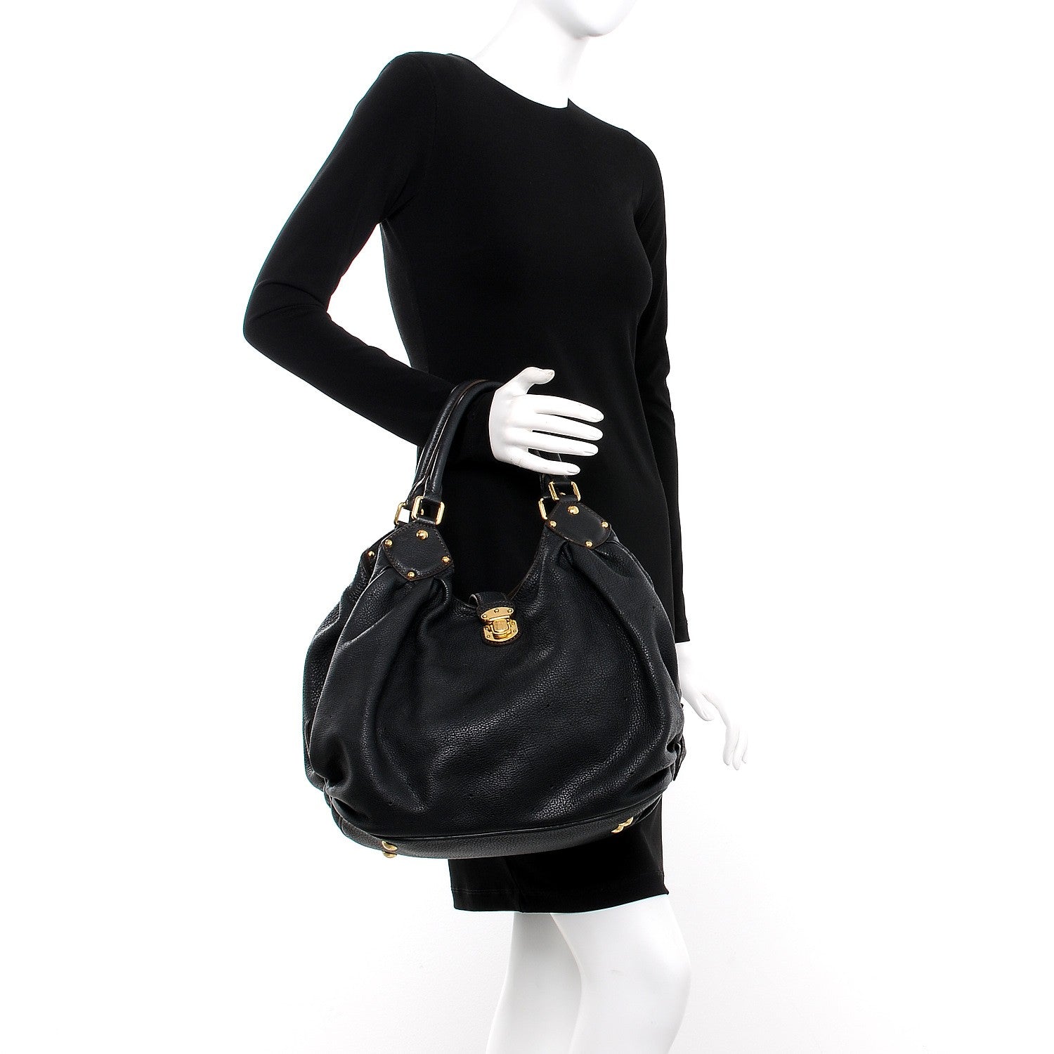 Louis Vuitton Mahina L Black 2 of 13