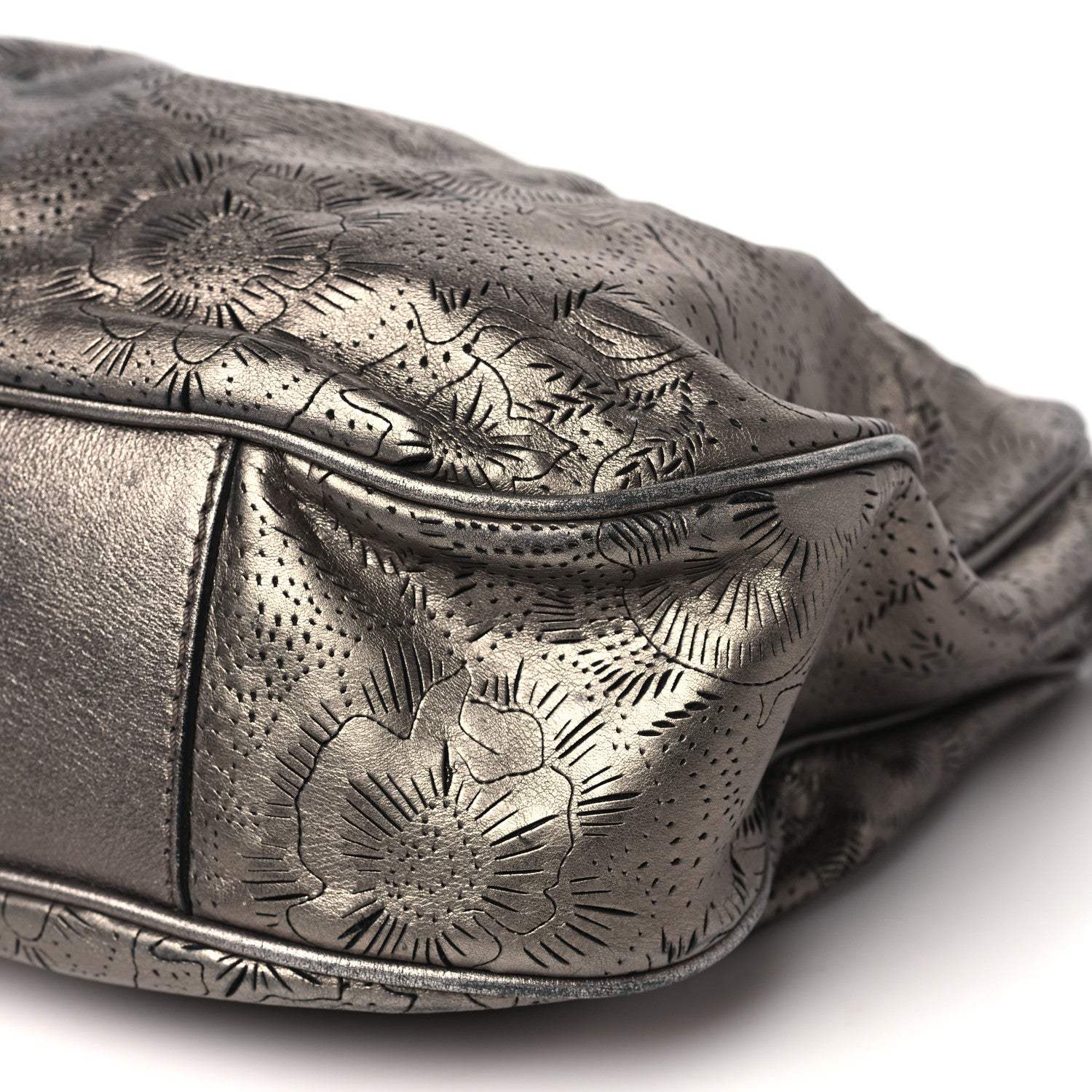 Burberry Lace Leather Avondale Hobo Metallic 9 of 12