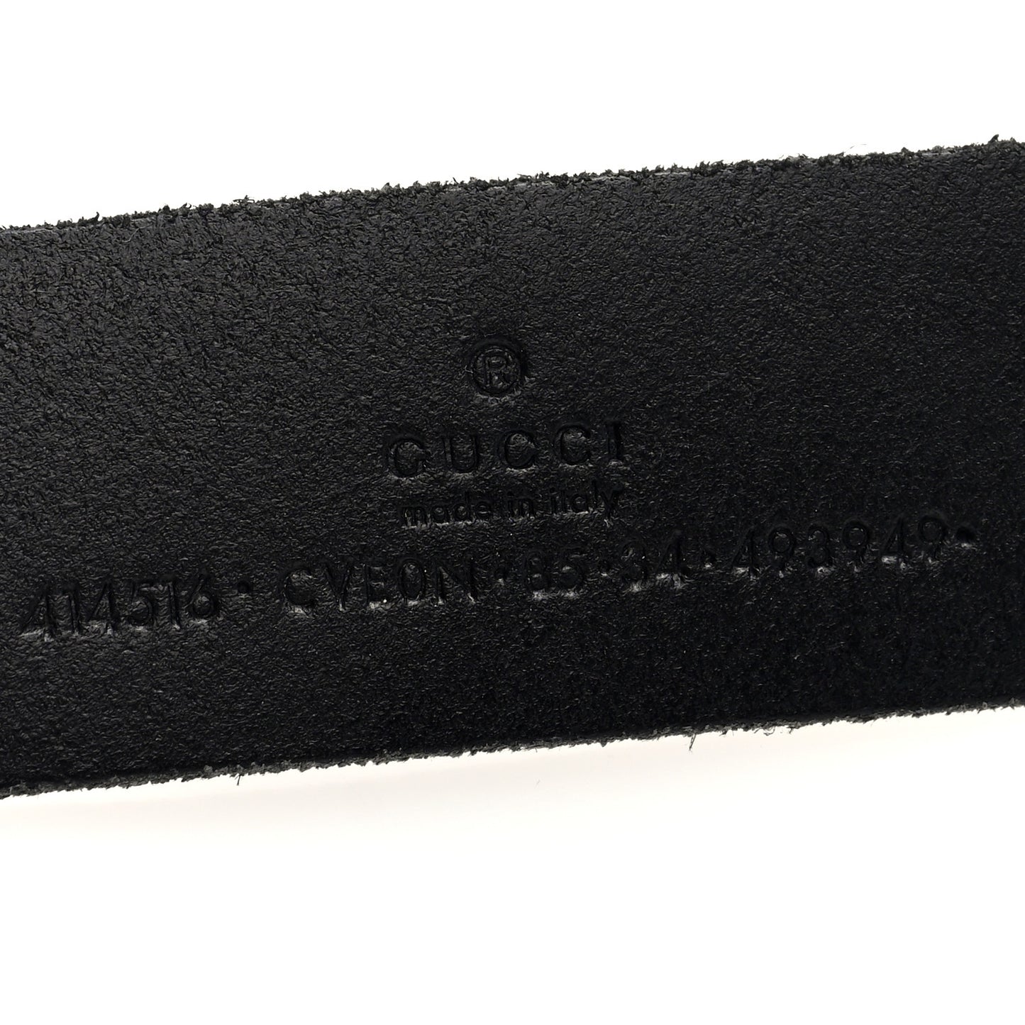 Cuoio Toscano Nickel Double G 85 34 Belt Black