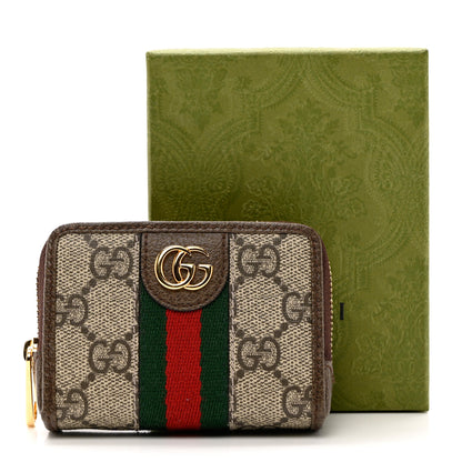 Gucci GG Supreme Monogram Web Ophidia Playing Card Case Beige New Acero 8 of 8