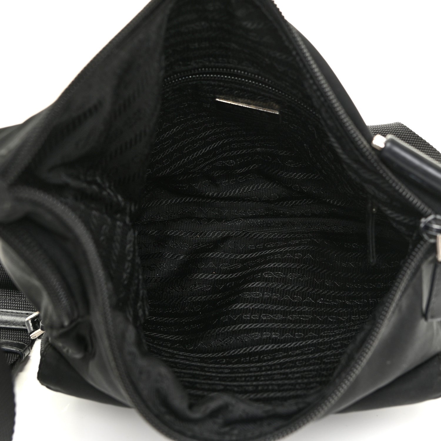 Prada Nylon Tessuto Vela Messenger Bag Black 12 of 15