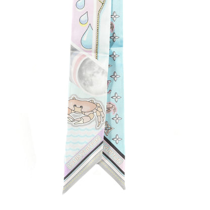 Louis Vuitton Silk Astro Cancer BB Bandeau Bleu Glacier 2 of 3