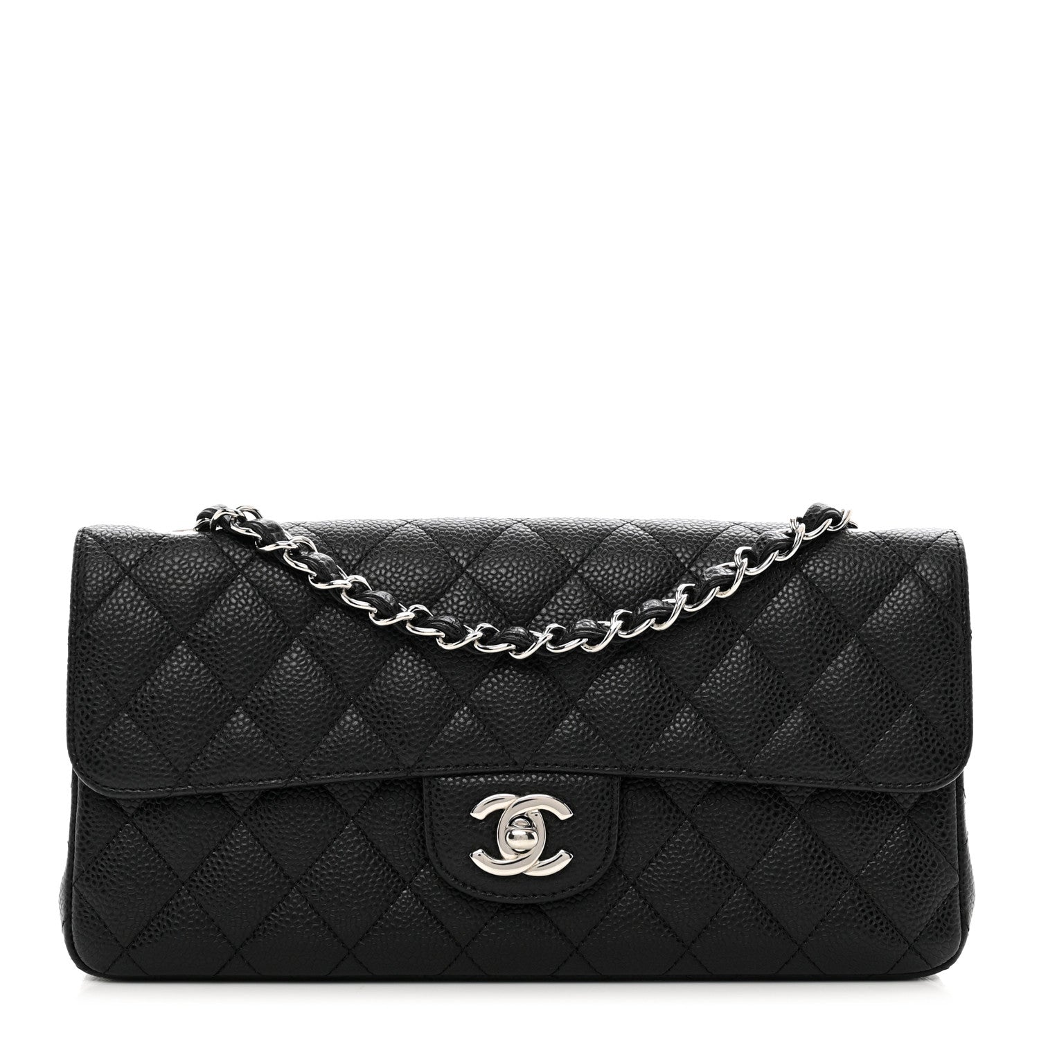 Chanel Caviar Quilted East West Flap Black 1 of 10