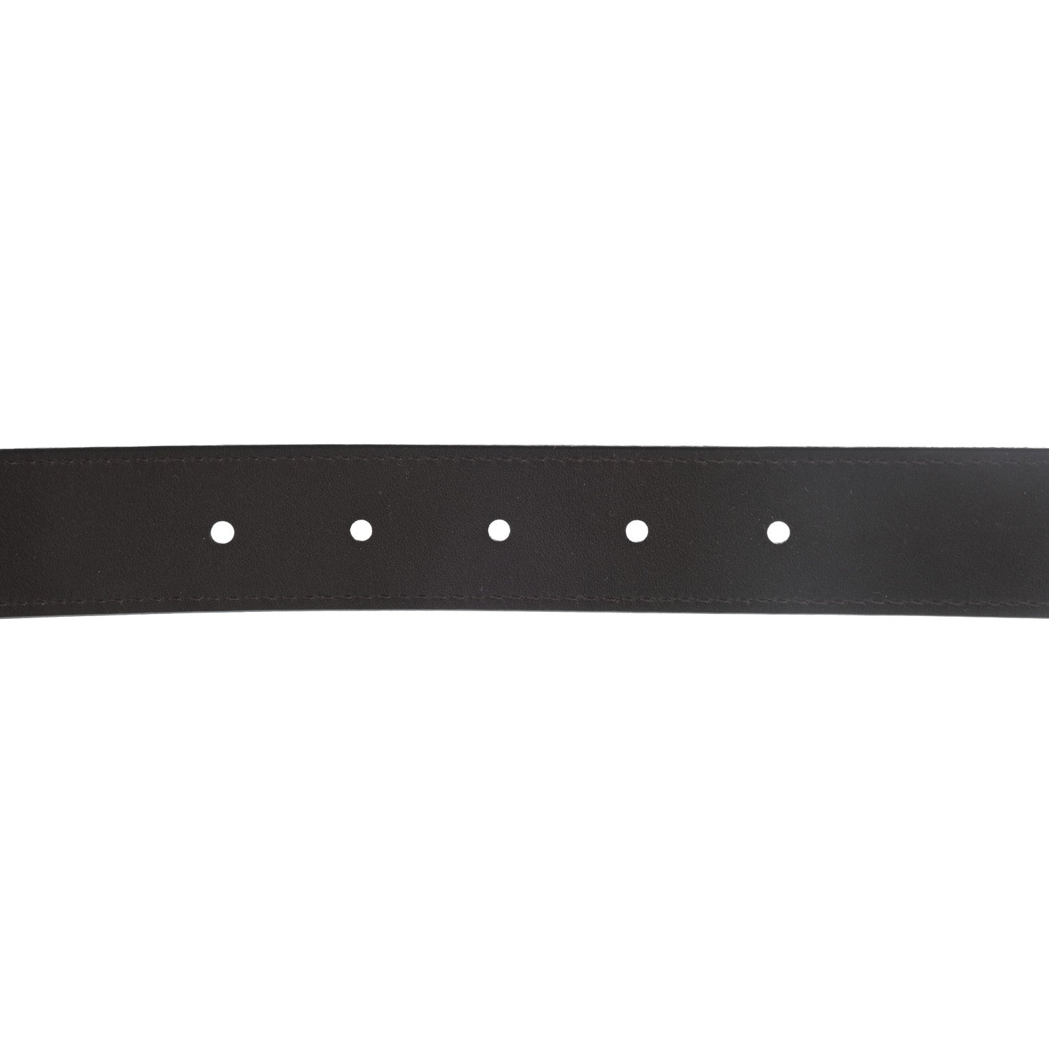 Louis Vuitton Calfskin 30mm Reversible Belt 95 38 Black Dark Brown 4 of 5