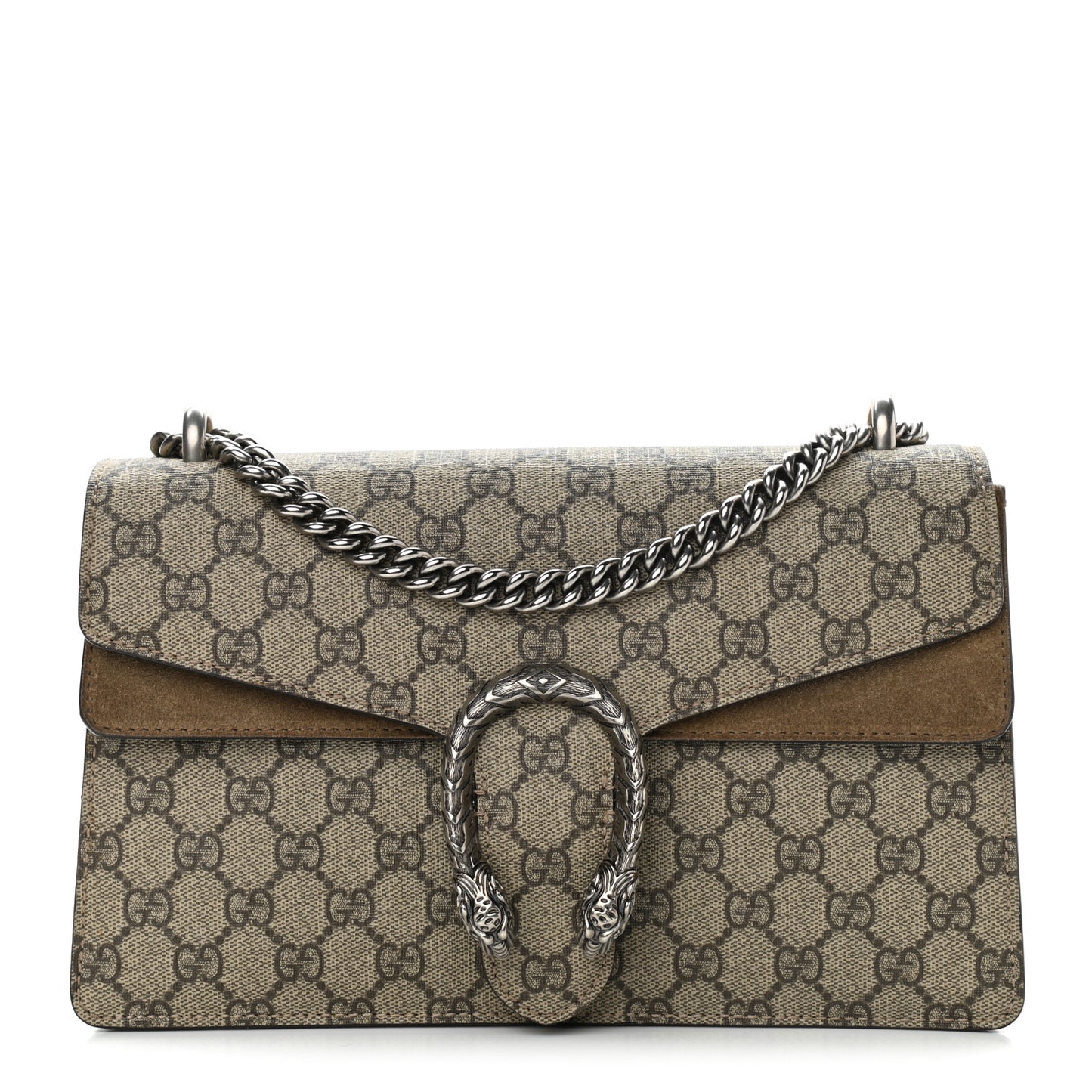GG Supreme Monogram Small Dionysus Shoulder Bag Taupe