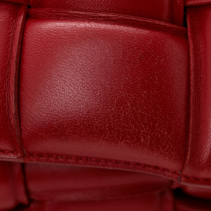 Bottega Veneta Nappa Maxi Intreccio Padded Cassette Crossbody Bag Dark Red 11 of 14