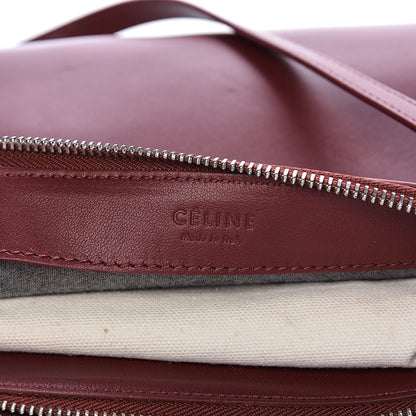 Celine Lambskin Large Trio Crossbody Bag Burgundy 5 of 11
