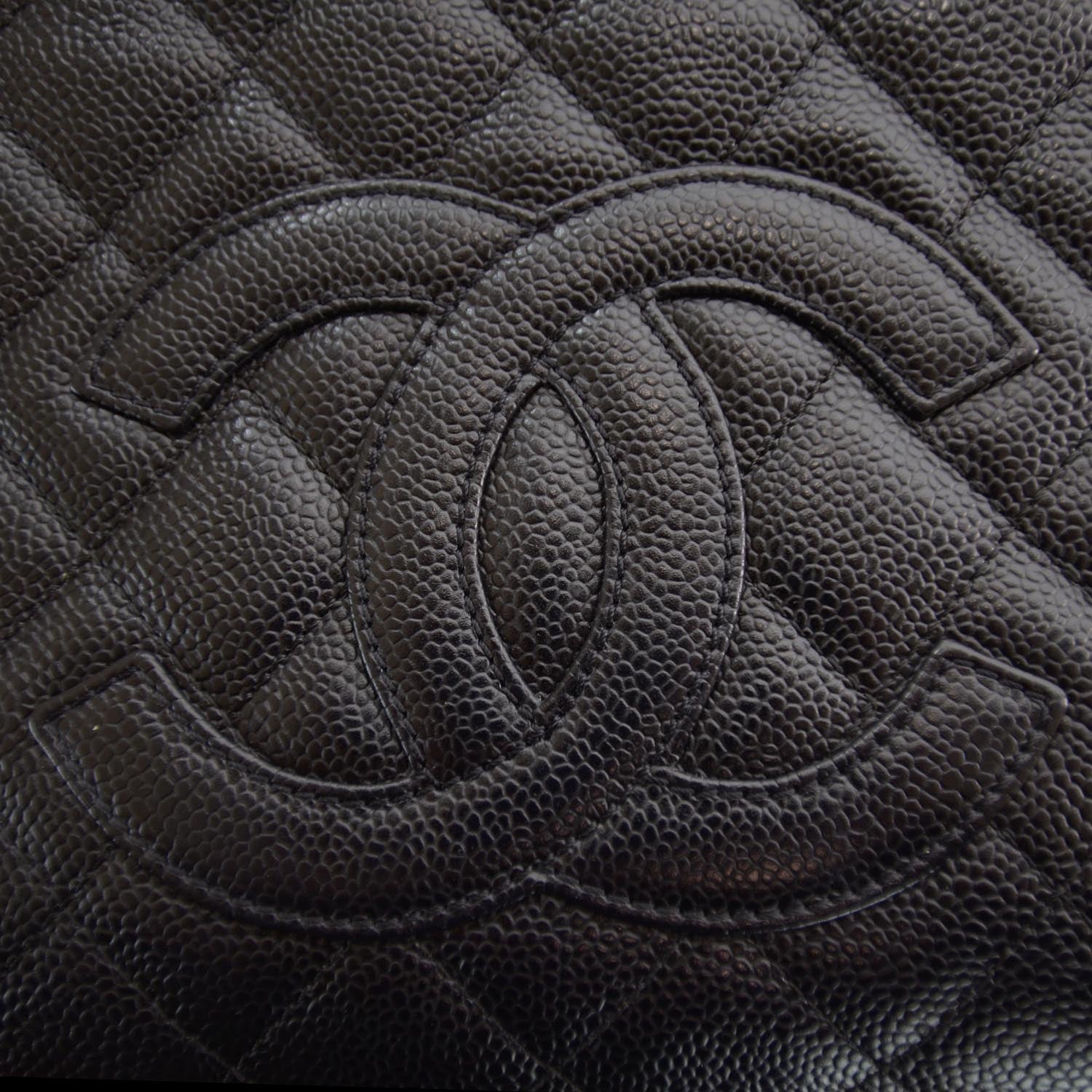 Chanel Caviar Petit Shopping Tote PST Black 5 of 9