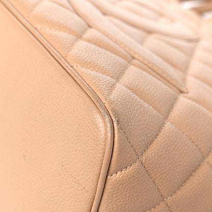 Chanel Caviar Quilted Medallion Tote Beige 9 of 16