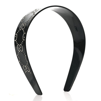 Gucci Resin GG Crystals Headband Black 2 of 5