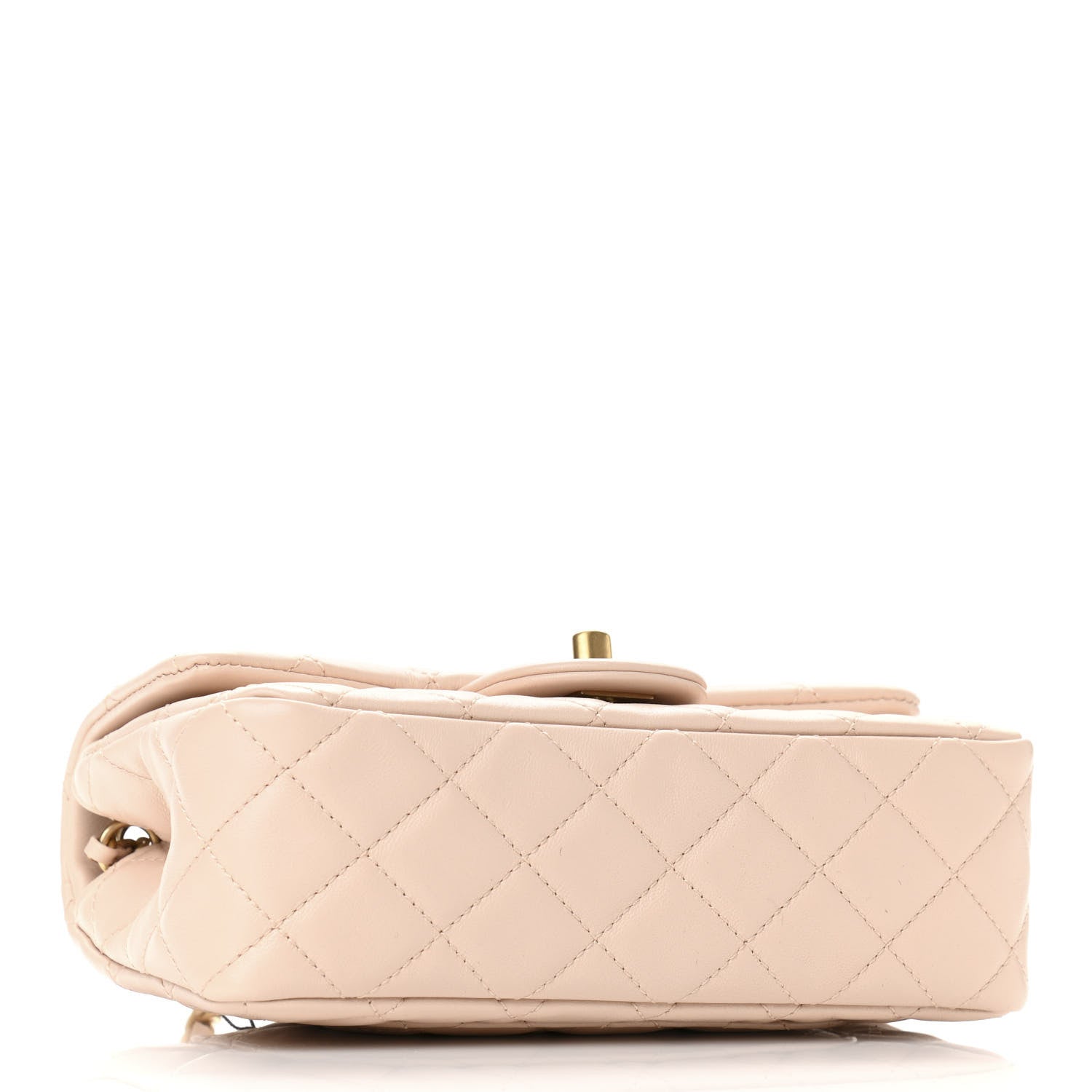 Chanel Lambskin Quilted Mini Rectangular Pearl Crush Flap Light Beige 4 of 11
