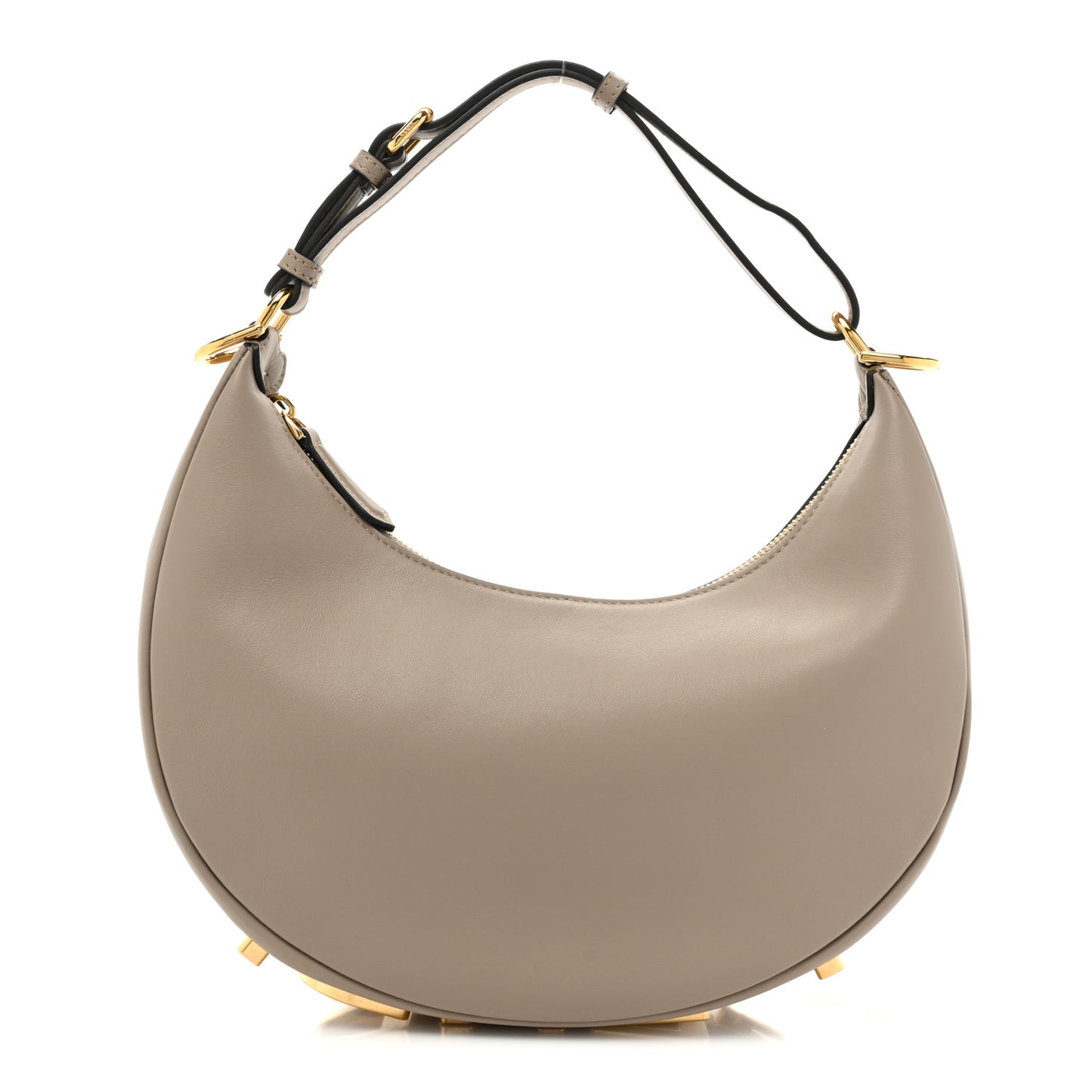 Vitello Grace Matte Small Fendigraphy Hobo Bag Nuvola