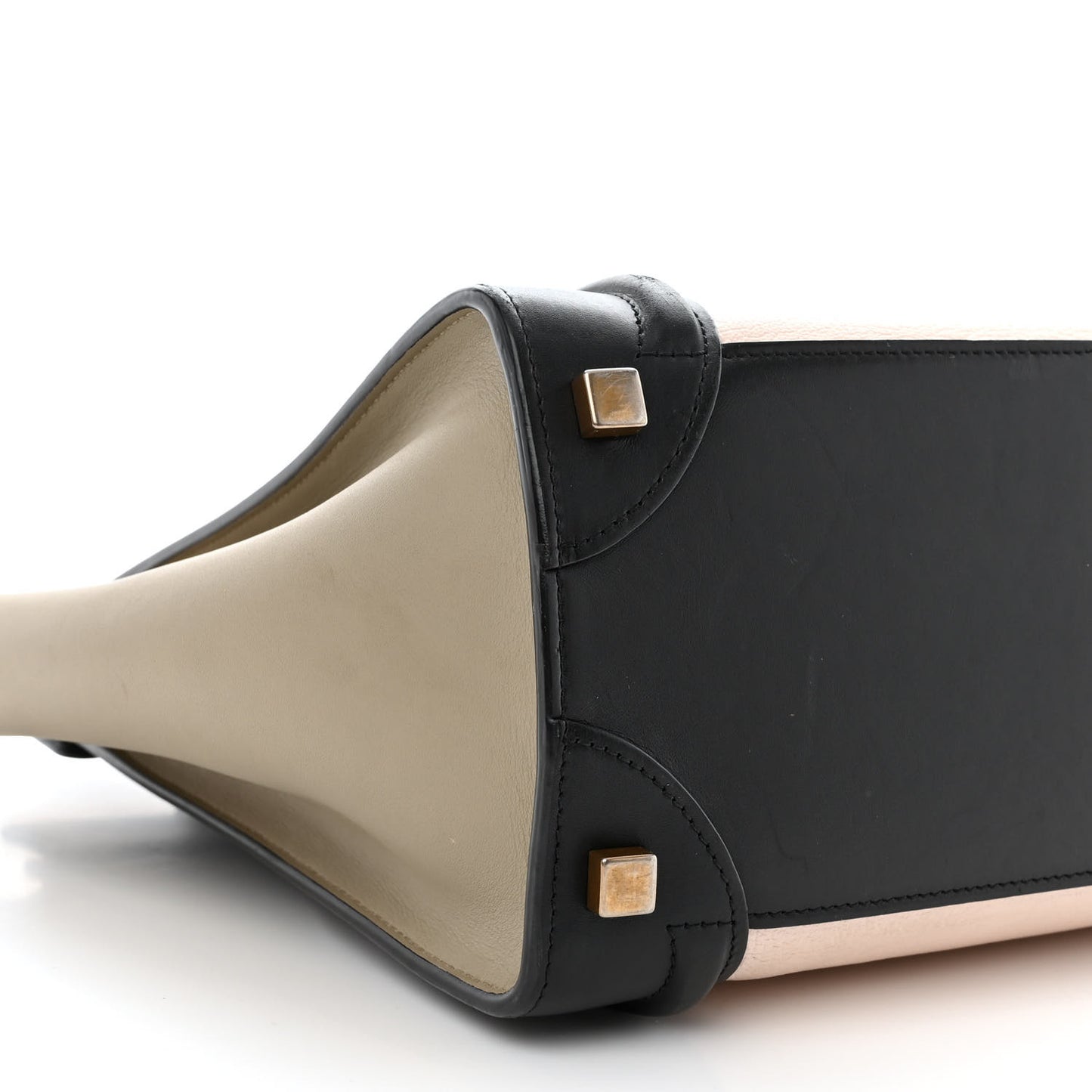 Goatskin Smooth Calfskin Micro Tri-Color Luggage Olive