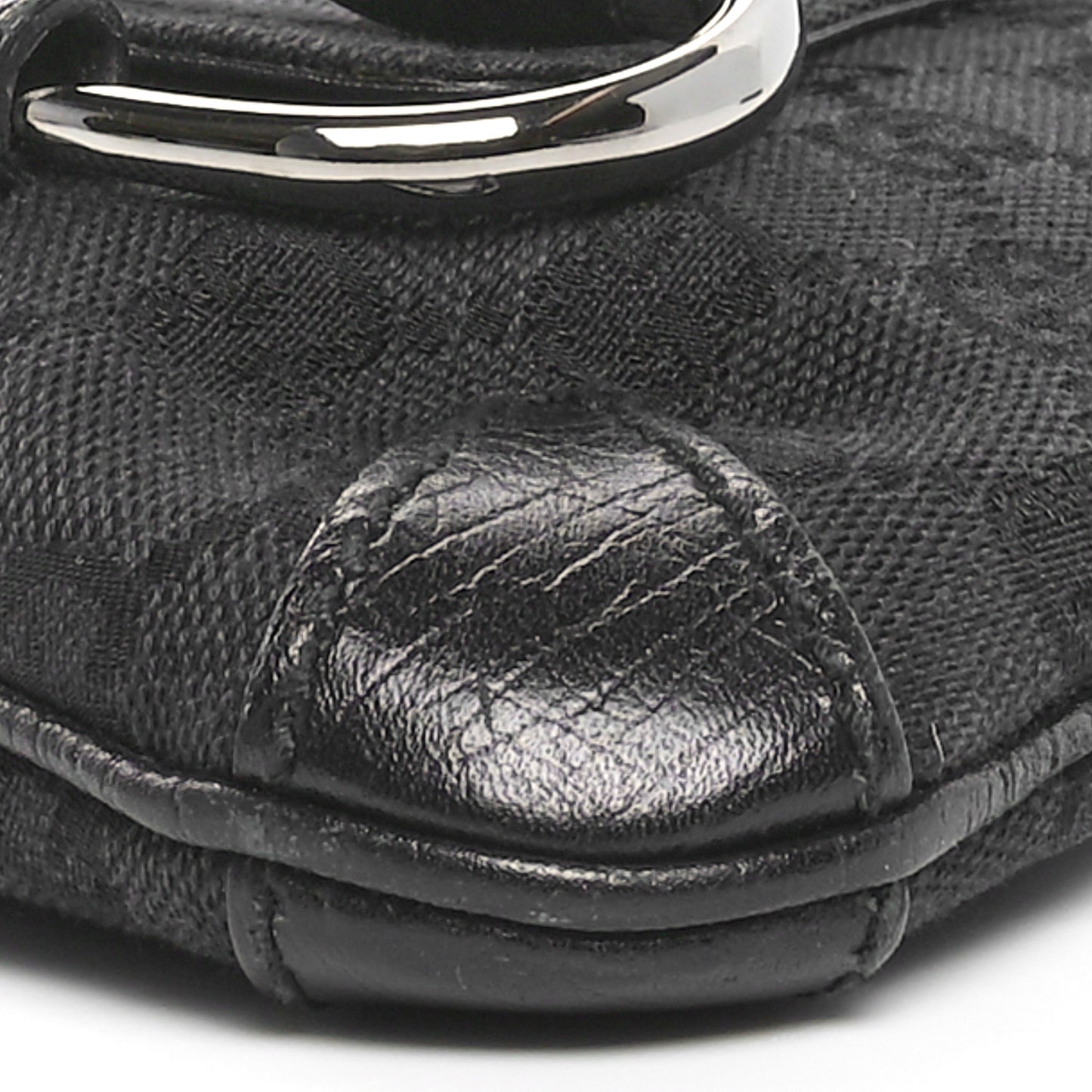 Monogram Horsebit Chain Clutch Black