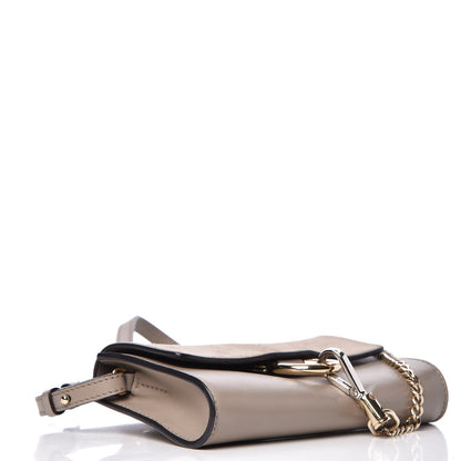Chloe Suede Calfskin Mini Faye Shoulder Bag Motty Grey 4 of 9