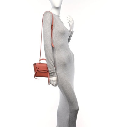 Celine Grained Calfskin Pico Belt Bag Lychee 2 of 14