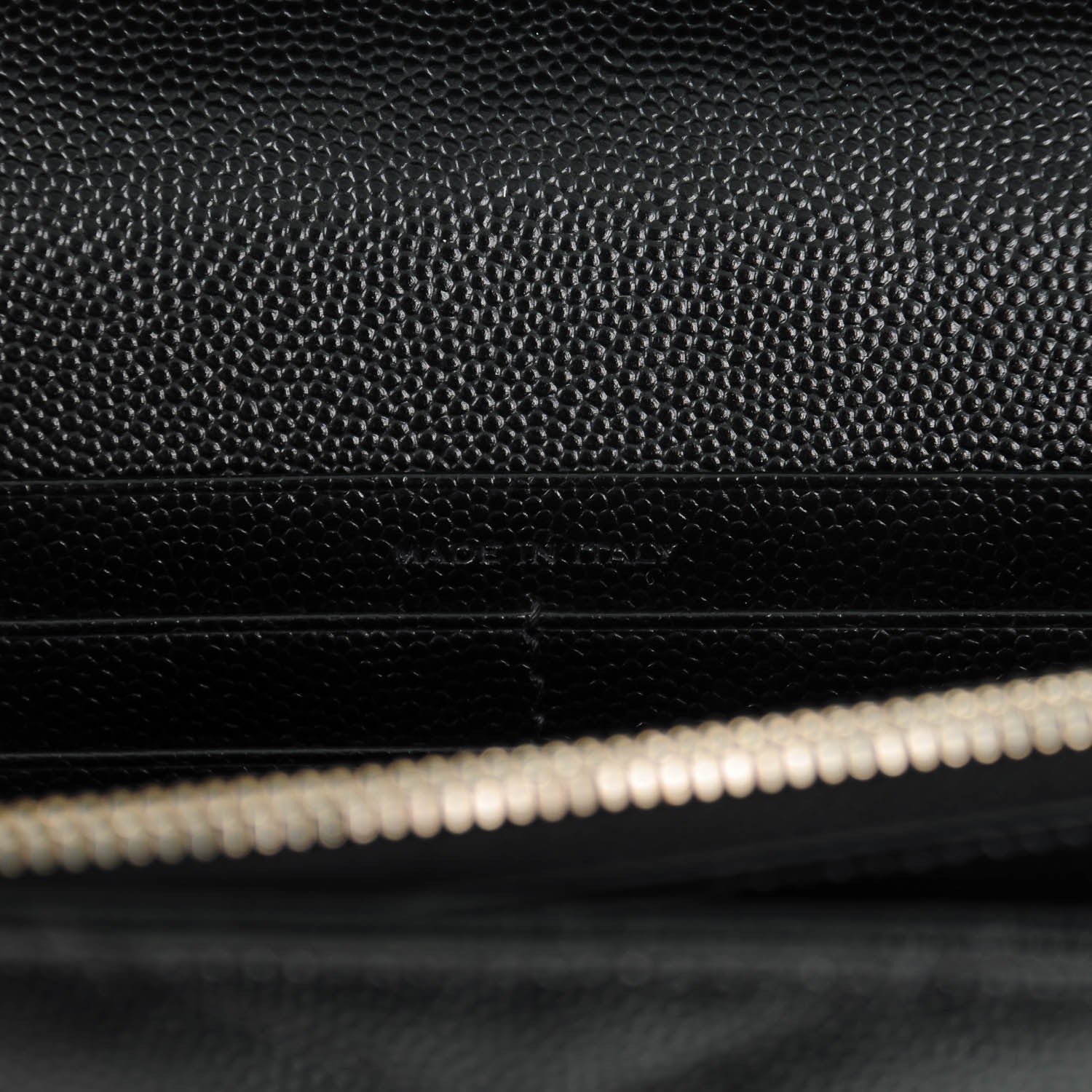 Saint Laurent Grain De Poudre Matelasse Chevron Monogram Chain Wallet Black 16 of 16