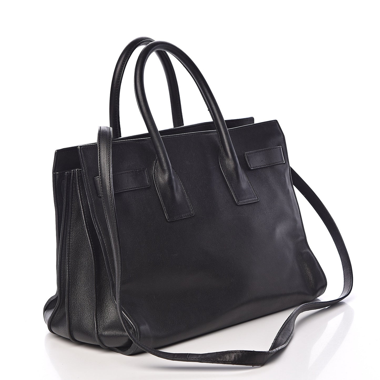 Calfskin Small Sac De Jour Black