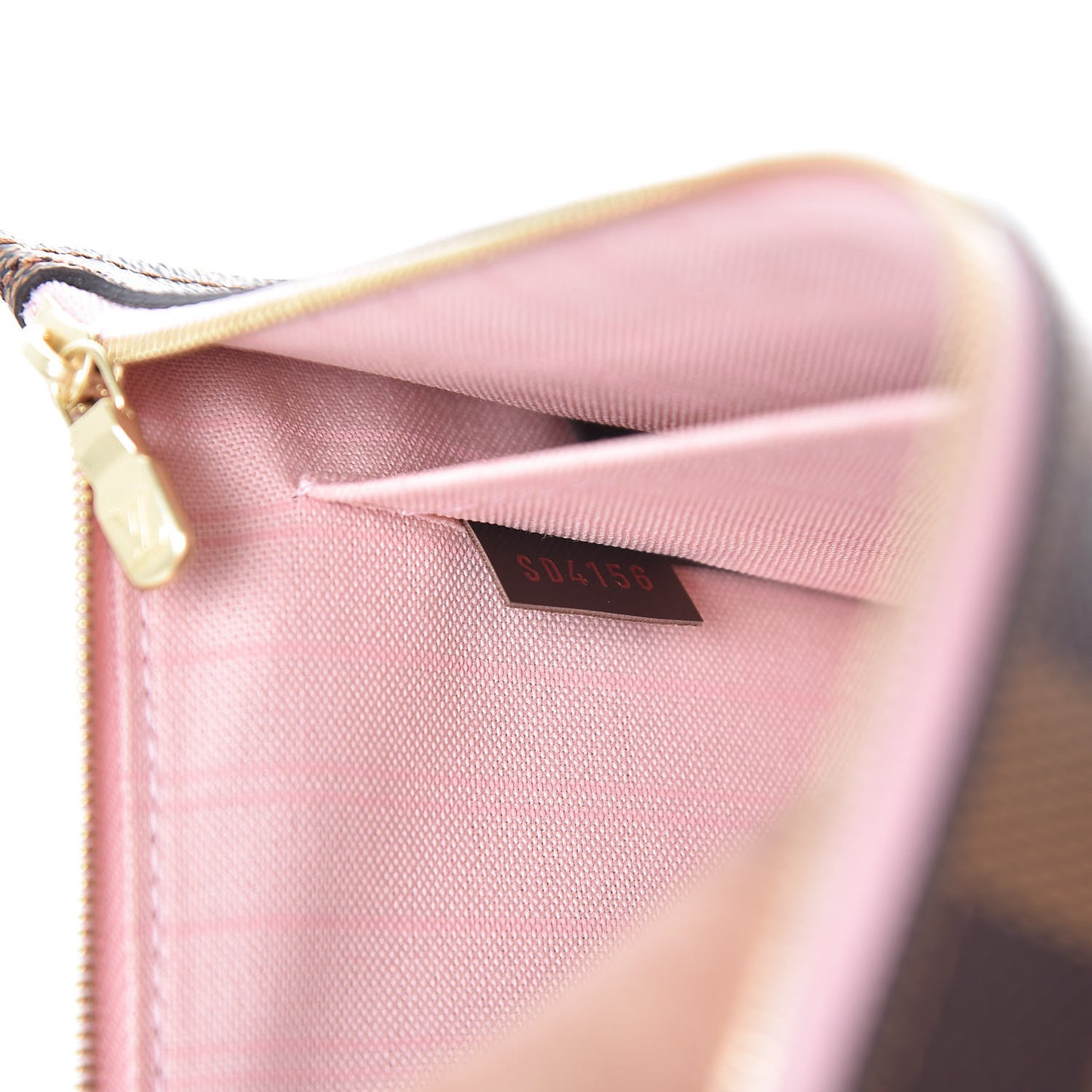 Damier Ebene Neverfull MM GM Pochette Rose Ballerine