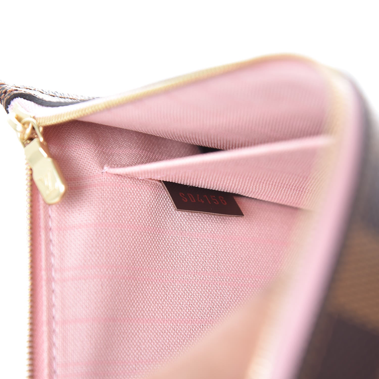 Louis Vuitton Damier Ebene Neverfull MM GM Pochette Rose Ballerine 9 of 9