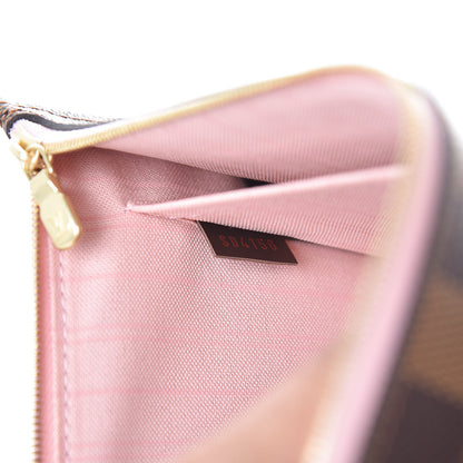 Louis Vuitton Damier Ebene Neverfull MM GM Pochette Rose Ballerine 9 of 9