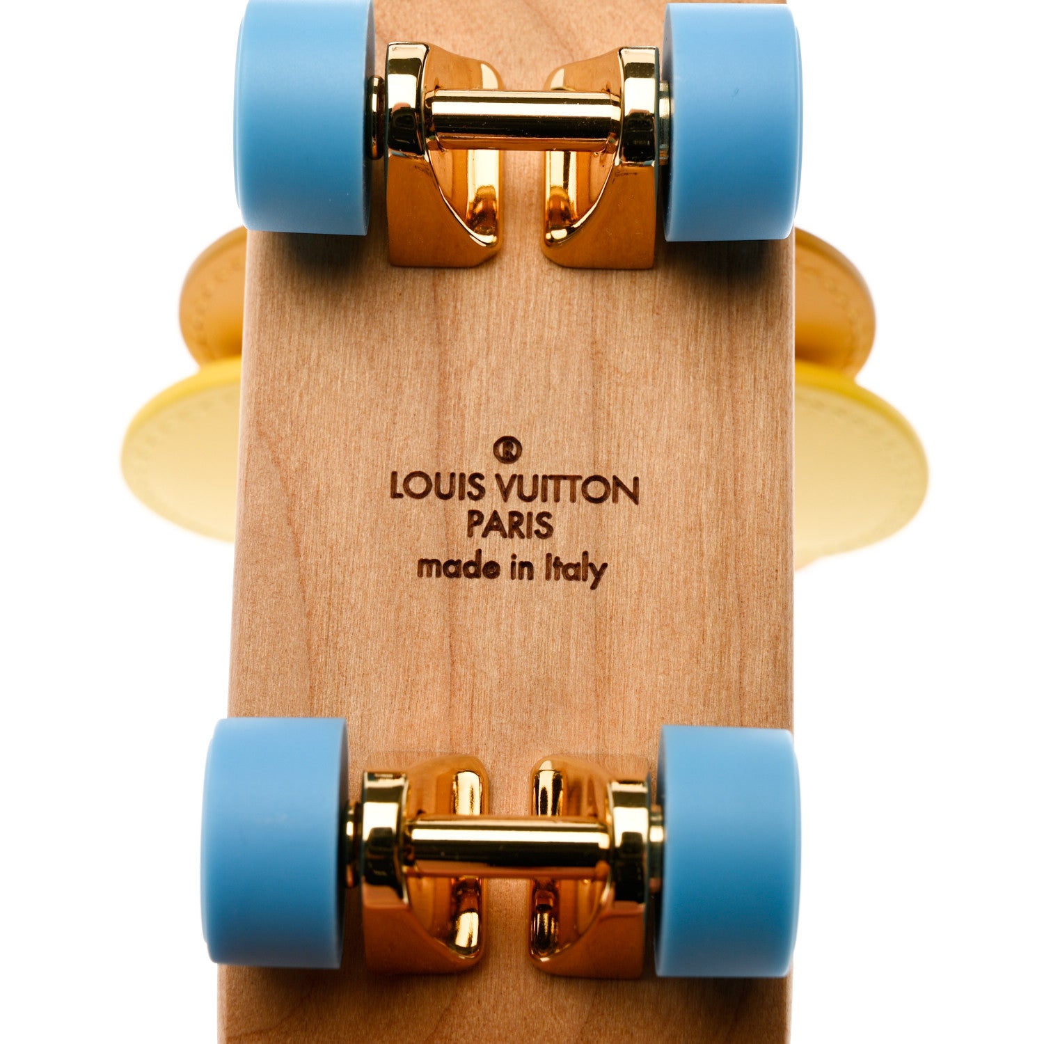 Louis Vuitton Wood Calfskin Resin Vivienne Petula Skater Doll Yellow 7 of 7