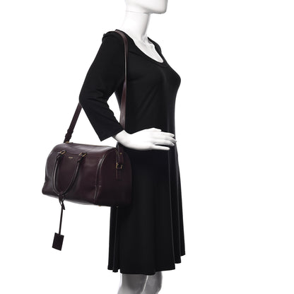 Saint Laurent Calfskin Classic Duffle 6 Amarena 3 of 11
