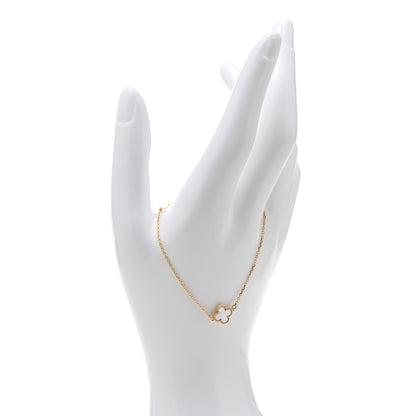 Van Cleef & Arpels 18K Yellow Gold Mother of Pearl Sweet Alhambra Bracelet 2 of 7