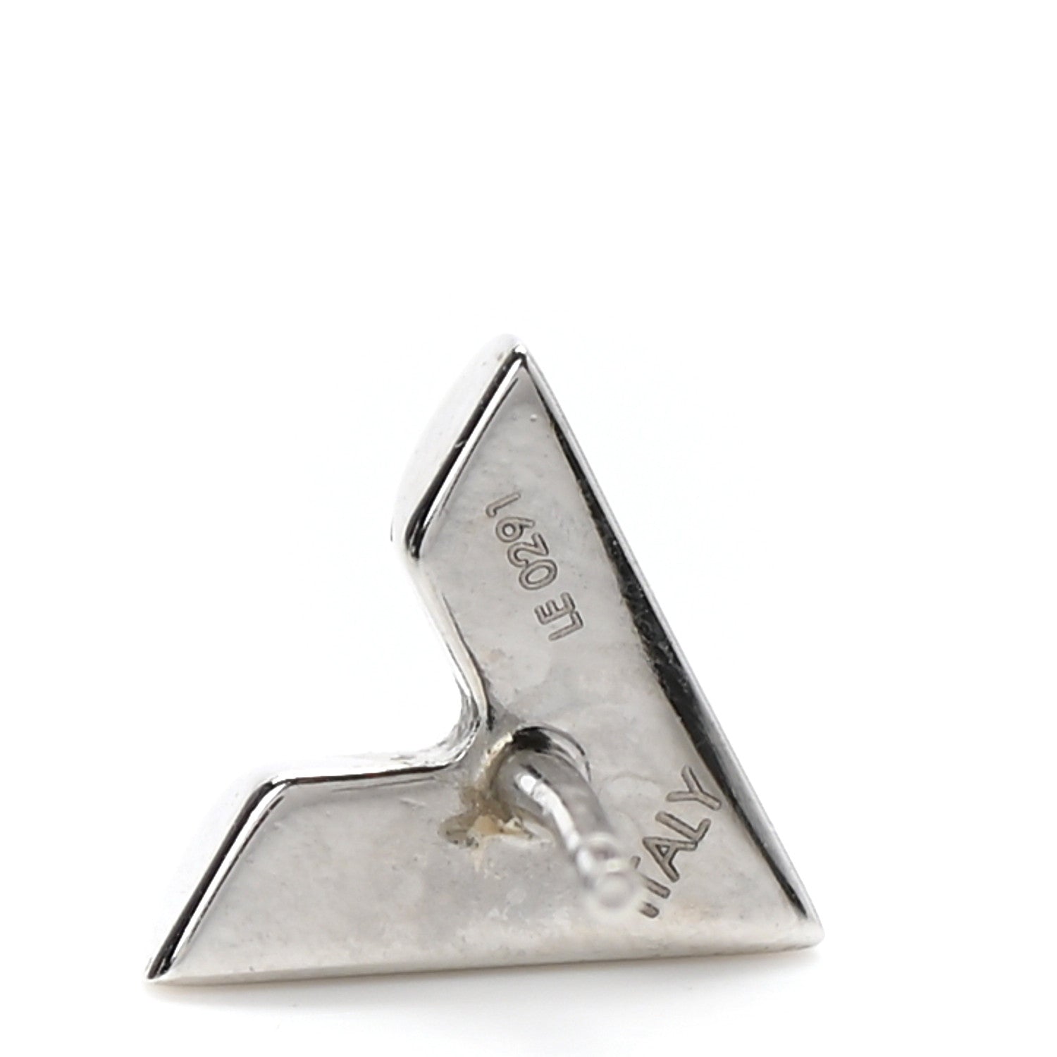 Louis Vuitton Essential V Stud Earrings Silver 4 of 4