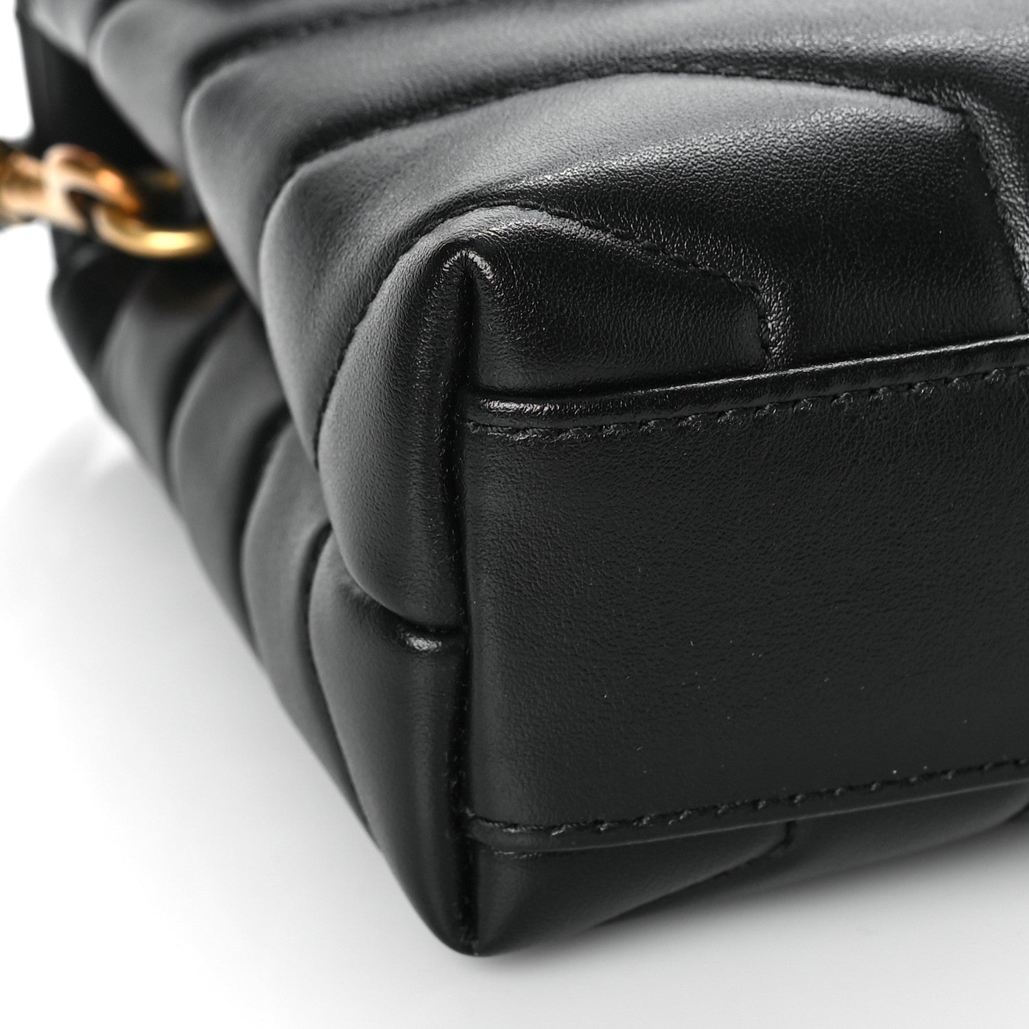 Saint Laurent Calfskin Y Quilted Monogram Toy Loulou Crossbody Bag Black 8 of 10