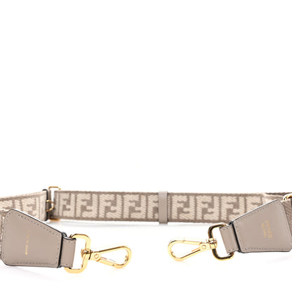 Fendi Chenille Vitello King FF Adjustable Strap You Tortora Nuvola 4 of 4