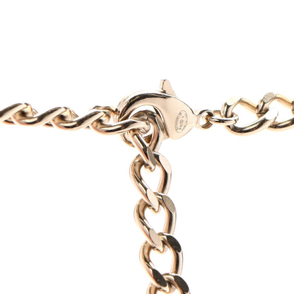 Chanel Pearl Lambskin Chain CC Multi Strand Necklace Gold Black Red 5 of 6